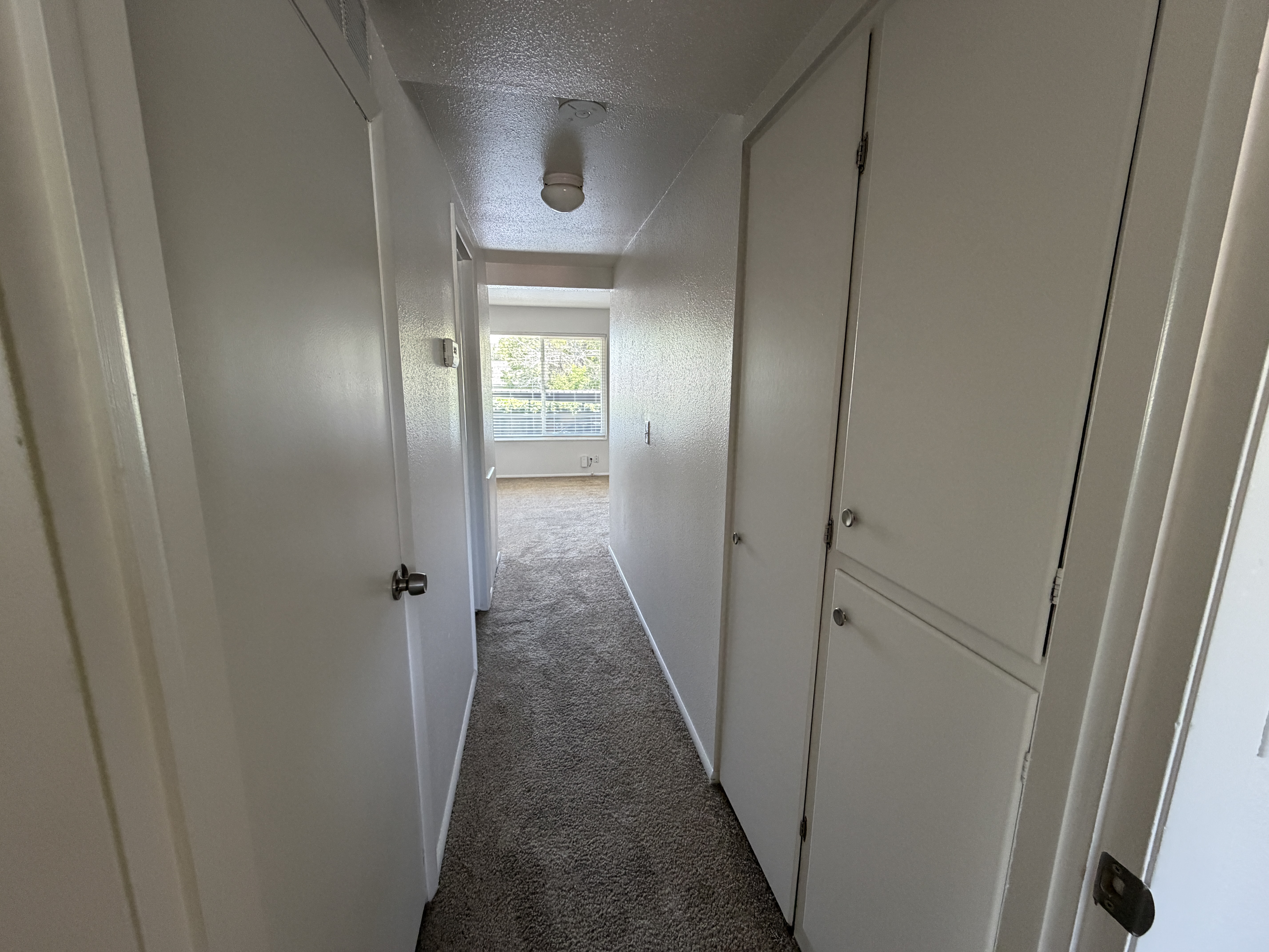 Hallway with ample storage